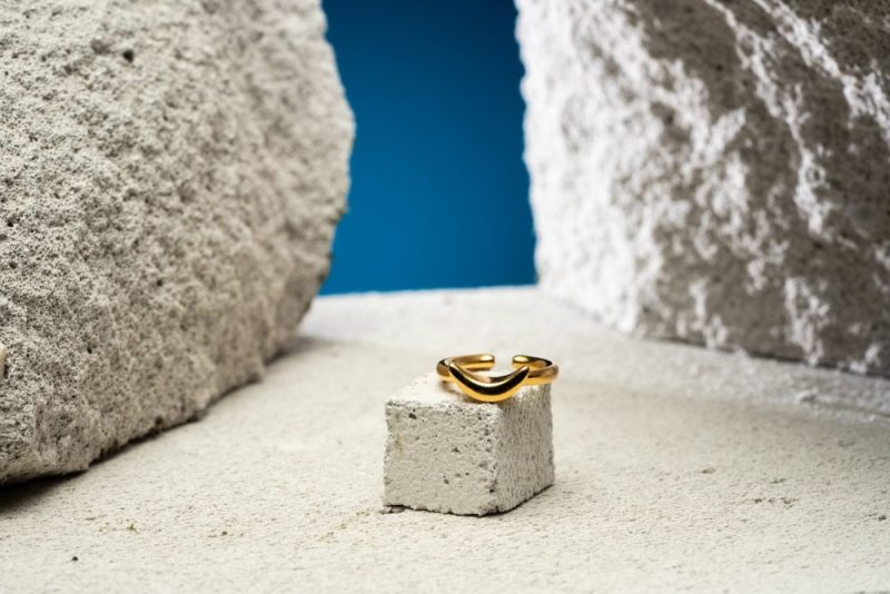 Δαχτυλίδι ανοιγόμενο επιχρυσωμένο με χρυσό 24Κ - RG 09