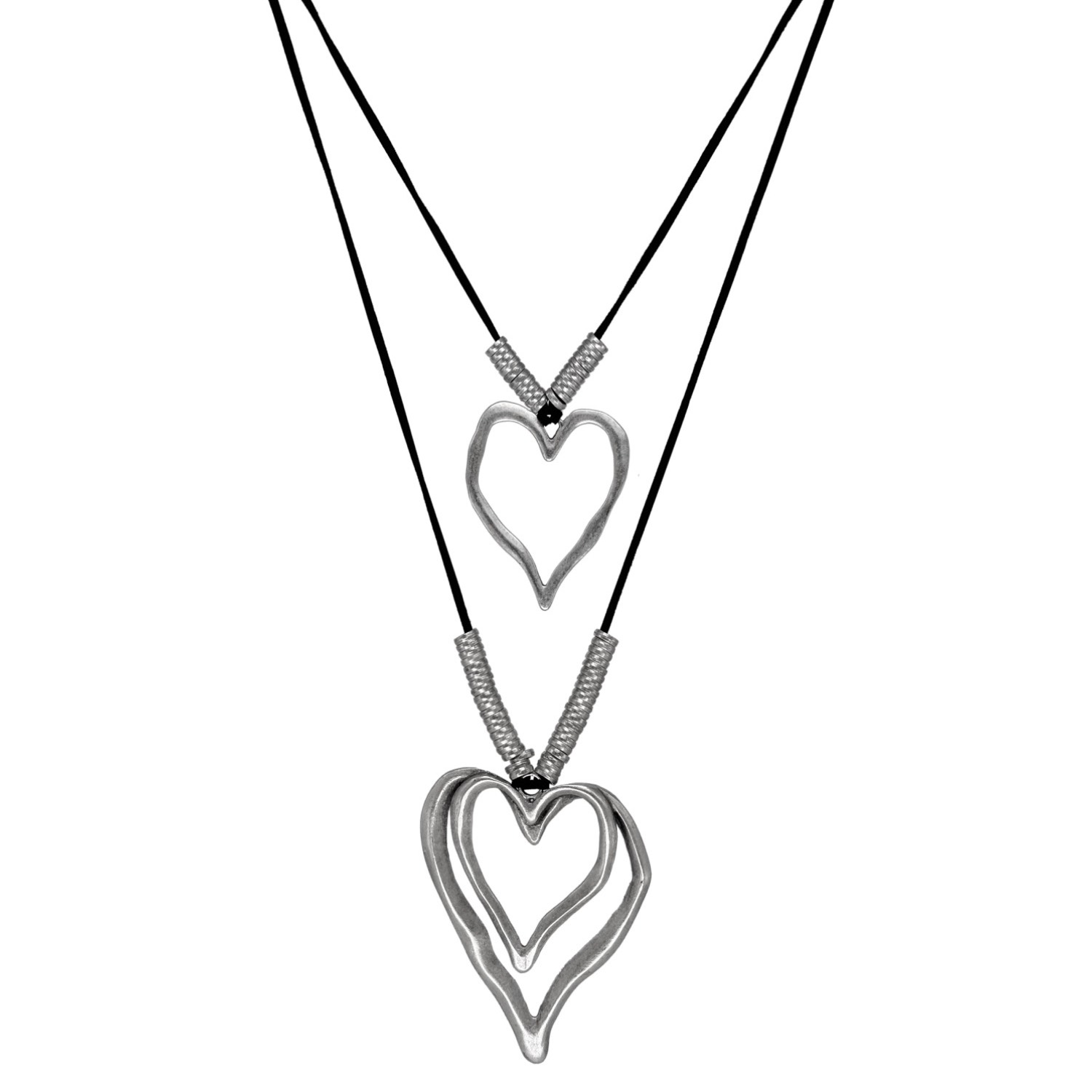 Εντυπωσιακό Δερμάτινο Layer Με Καρδιές