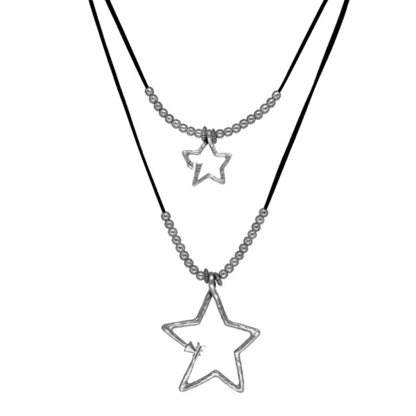 Εντυπωσιακό Δερμάτινο Layer Με Αστέρια